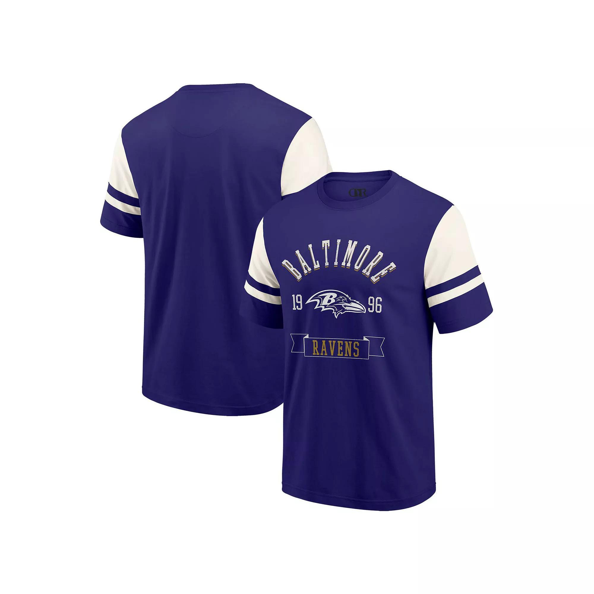 Men's Darius Rucker Collection by Fanatics  Purple Baltimore Ravens Football T-Shirt, Size: Small Product Image