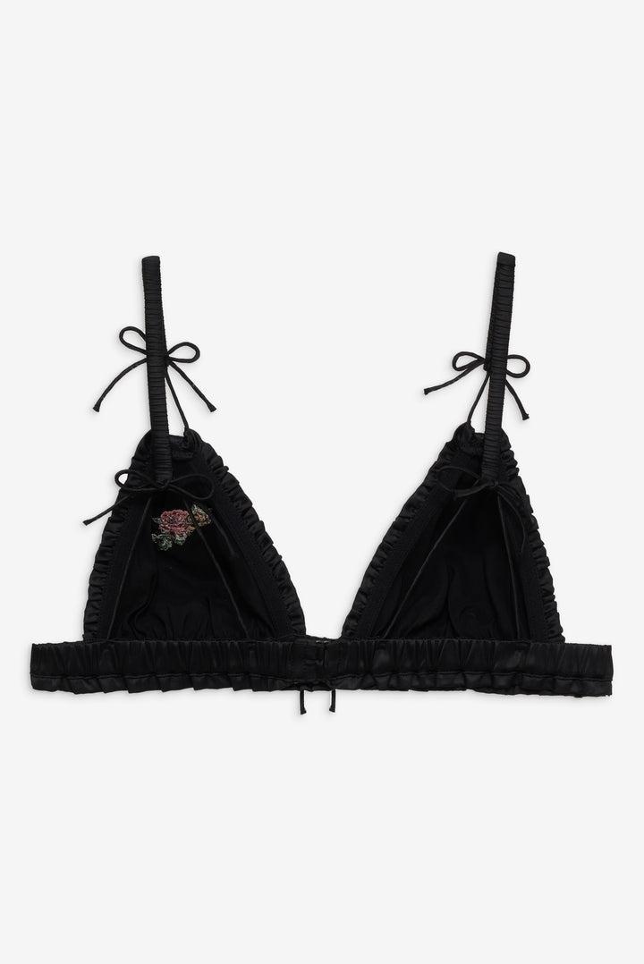 Everyday Rosebud Bralette — Black Product Image