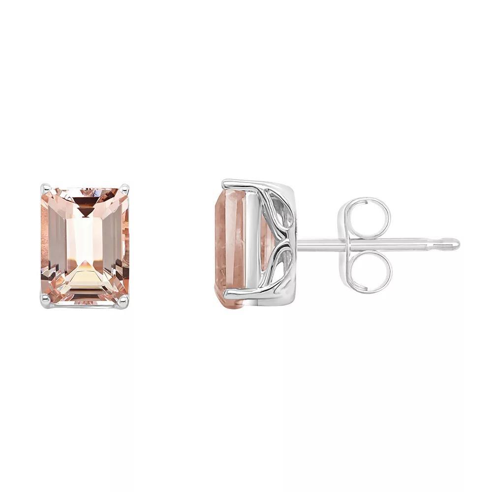 Alyson Layne 14k Gold Morganite Stud Earrings, Women's Product Image
