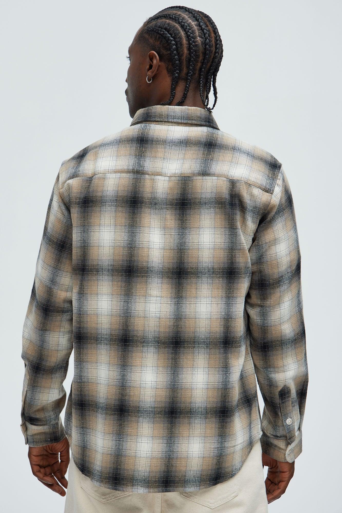 Dighton Plaid Shirt - Taupe/combo Product Image