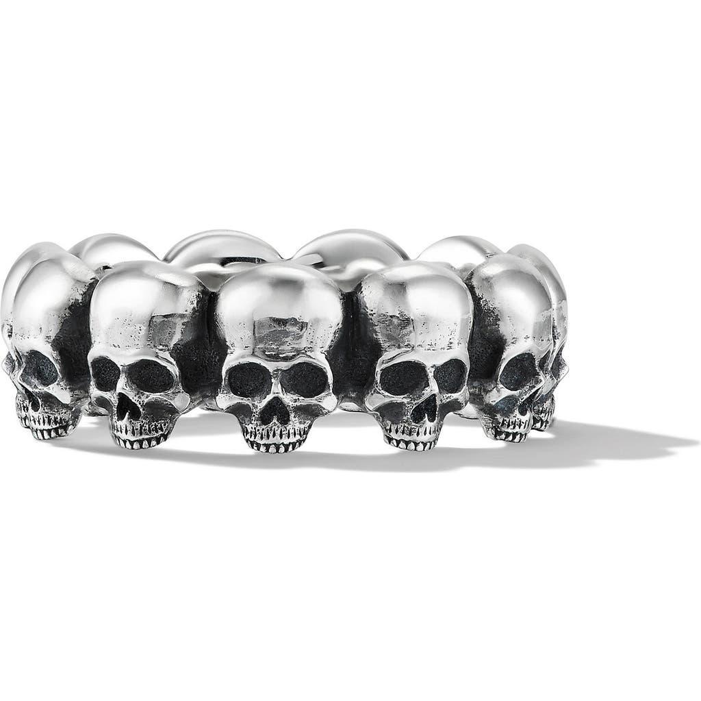 David Yurman Men's Memento Mori Skull Band Ring in Sterling Silver at Nordstrom, Size 10 Product Image