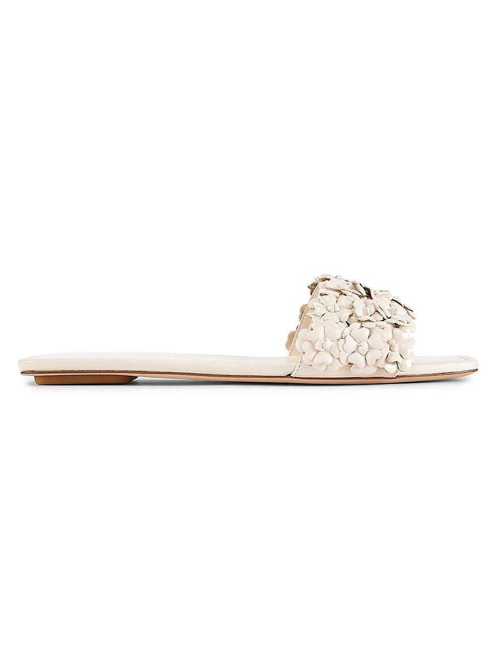 Womens Meadow Floral Lacquered Leather Sandals Product Image