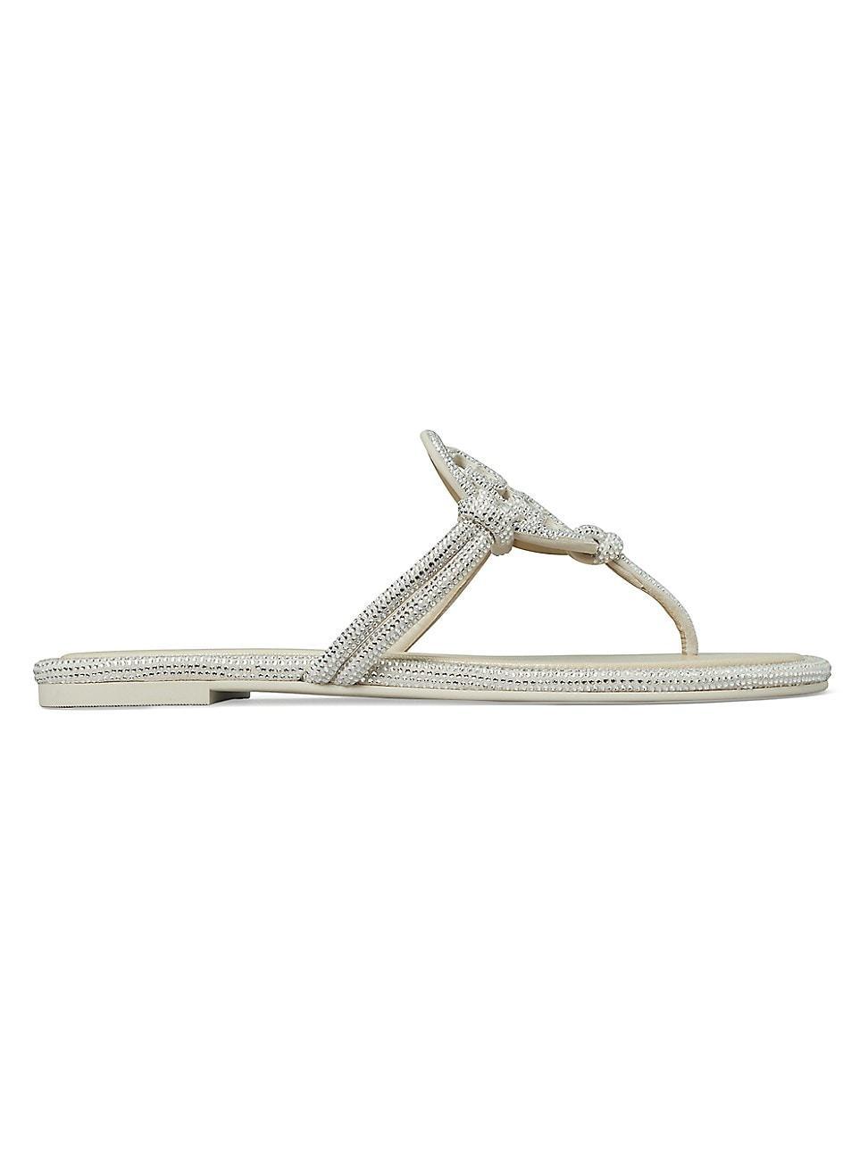 Tory Burch Womens Miller Pave Knotted Sandals Product Image