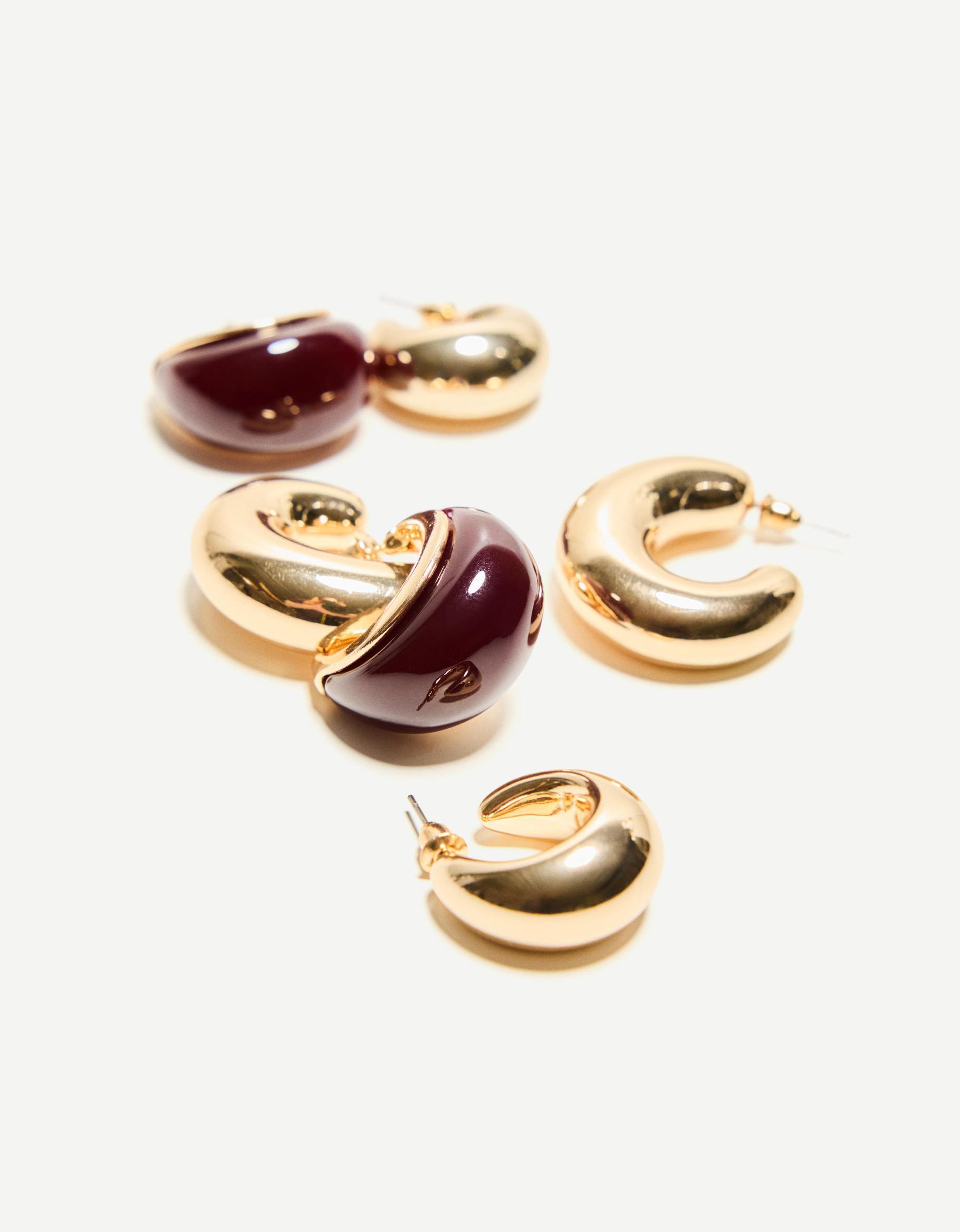 3-pack of combined earrings Product Image