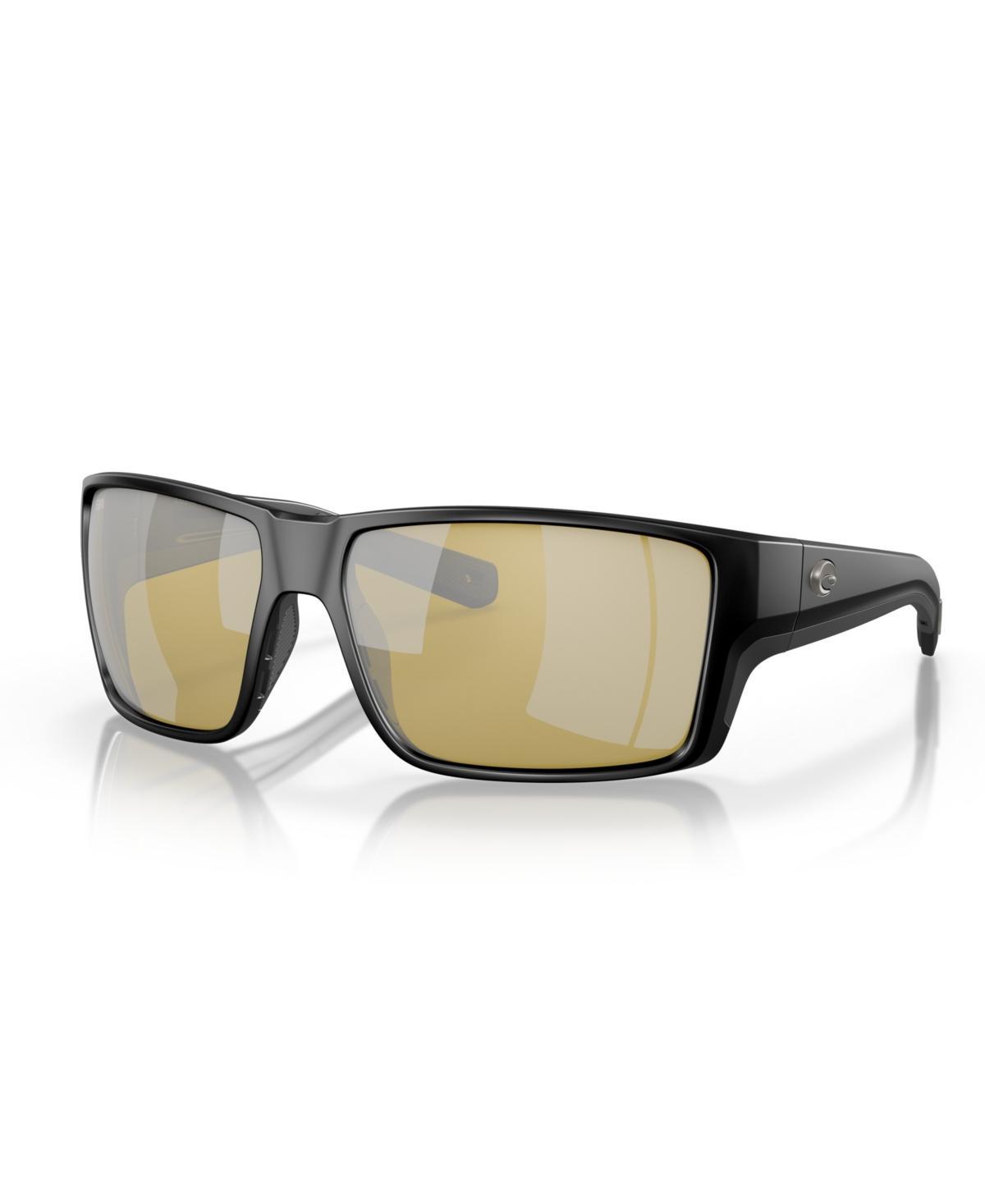 Costa Mens 6S9007 Reefton Mirrored Crystal 64mm Rectangle Polarized Sunglasses Product Image