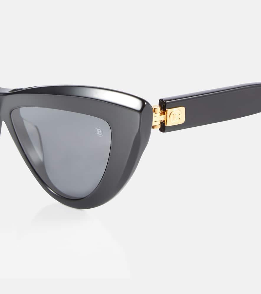 BALMAIN Eyewear Jolie Cat In Black/gold Product Image
