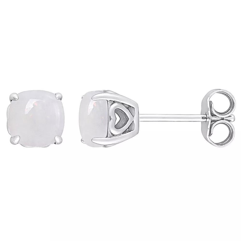 Stella Grace Sterling Silver & Gemstone Stud Earrings, Womens, White Product Image