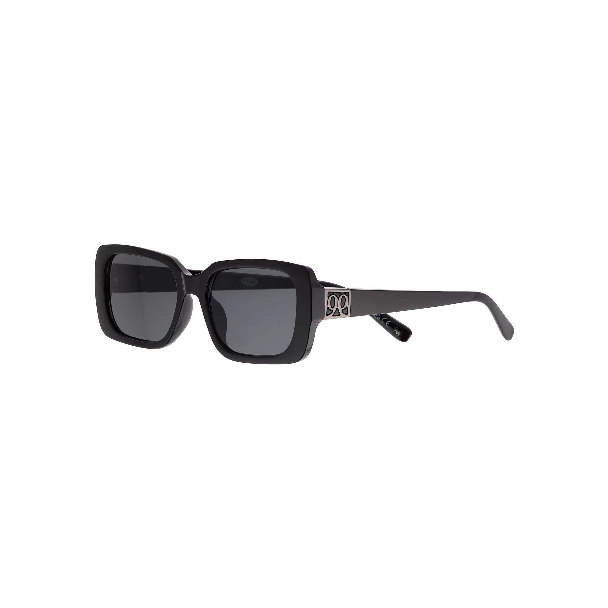 Womens Nine West 56mm Rectangle Sunglasses Product Image
