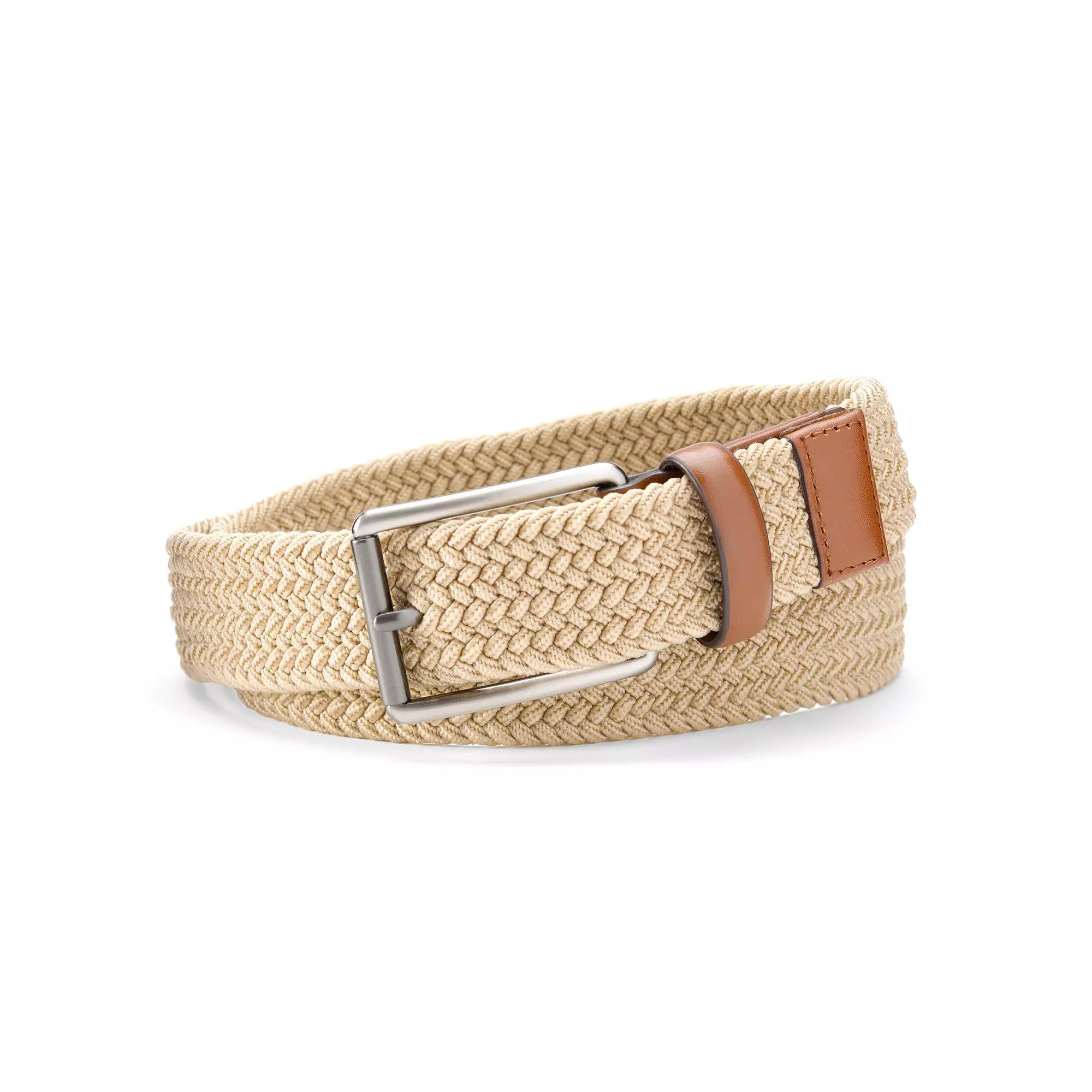 Men's Grand Slam Braided Stretch Golf Belt, Size: 44, Green Product Image