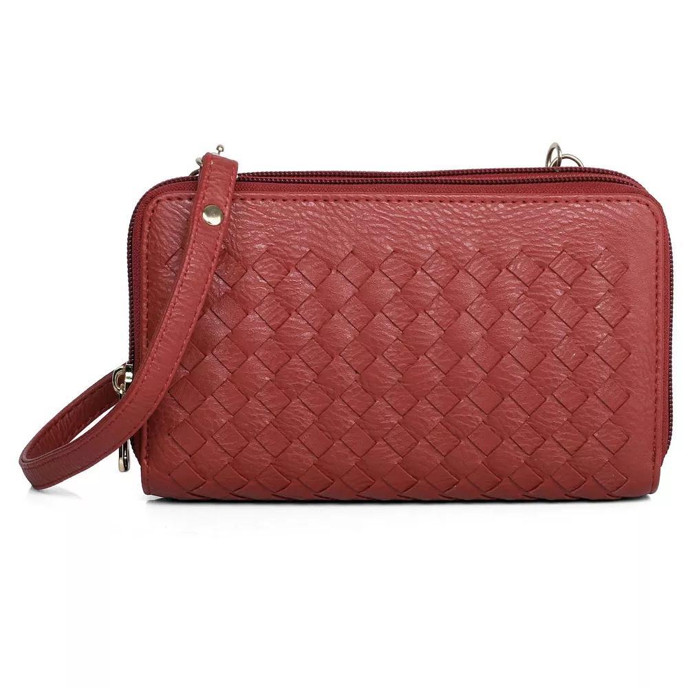 Womens Karla Hanson RFID-Blocking Ellen Woven Crossbody Phone Wallet Product Image