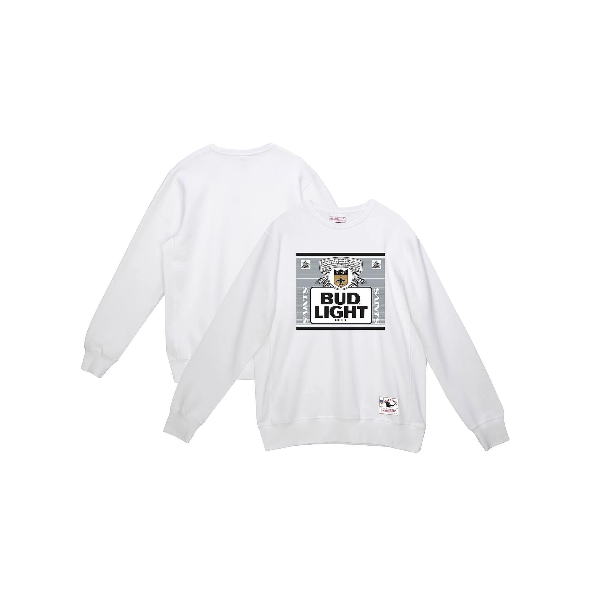 Mens Mitchell & Ness New Orleans Saints NFL x Bud Light The Crest Pullover Sweatshirt Product Image