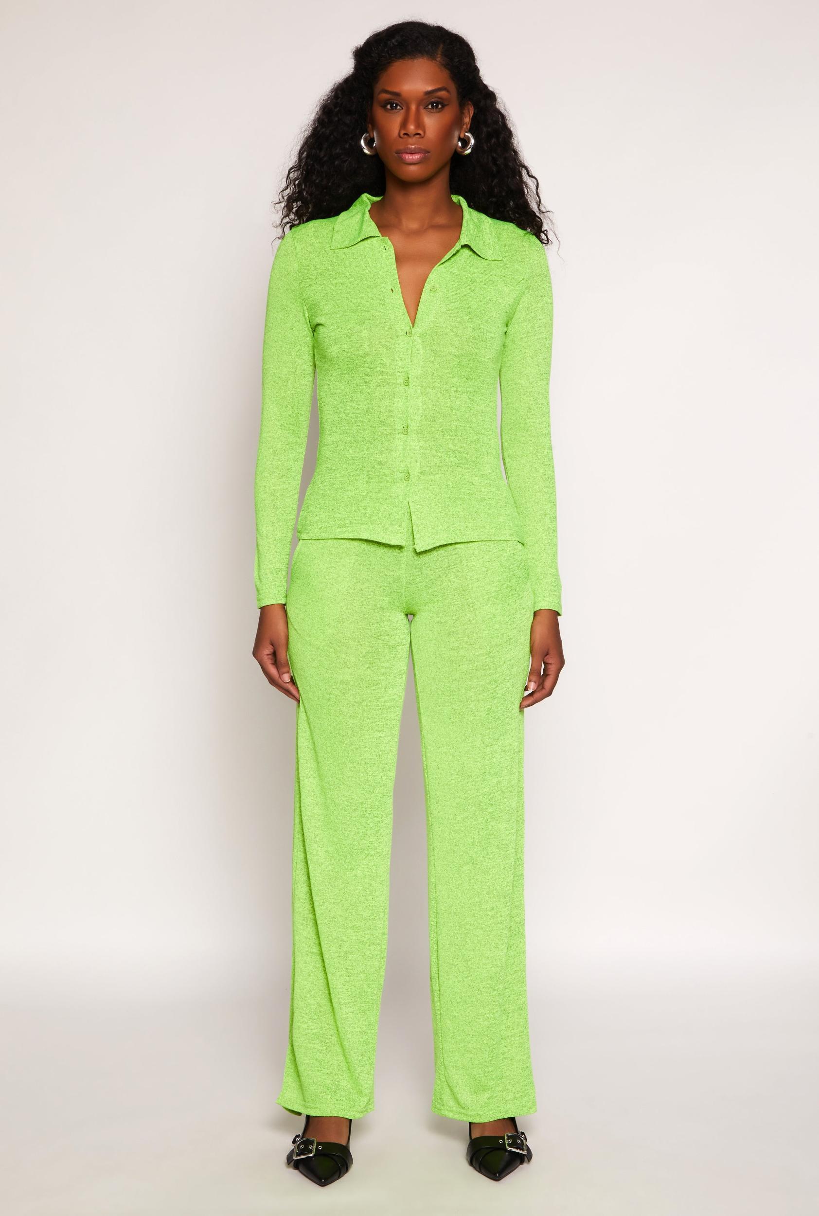 Womens Daisy High Waisted Wide Leg Pants Product Image