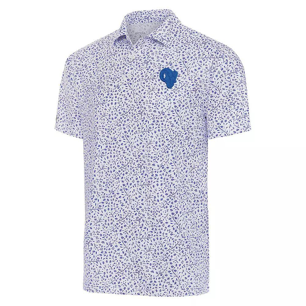 Men's Antigua White Los Angeles Rams Motion Polo, Size: 2XL Product Image