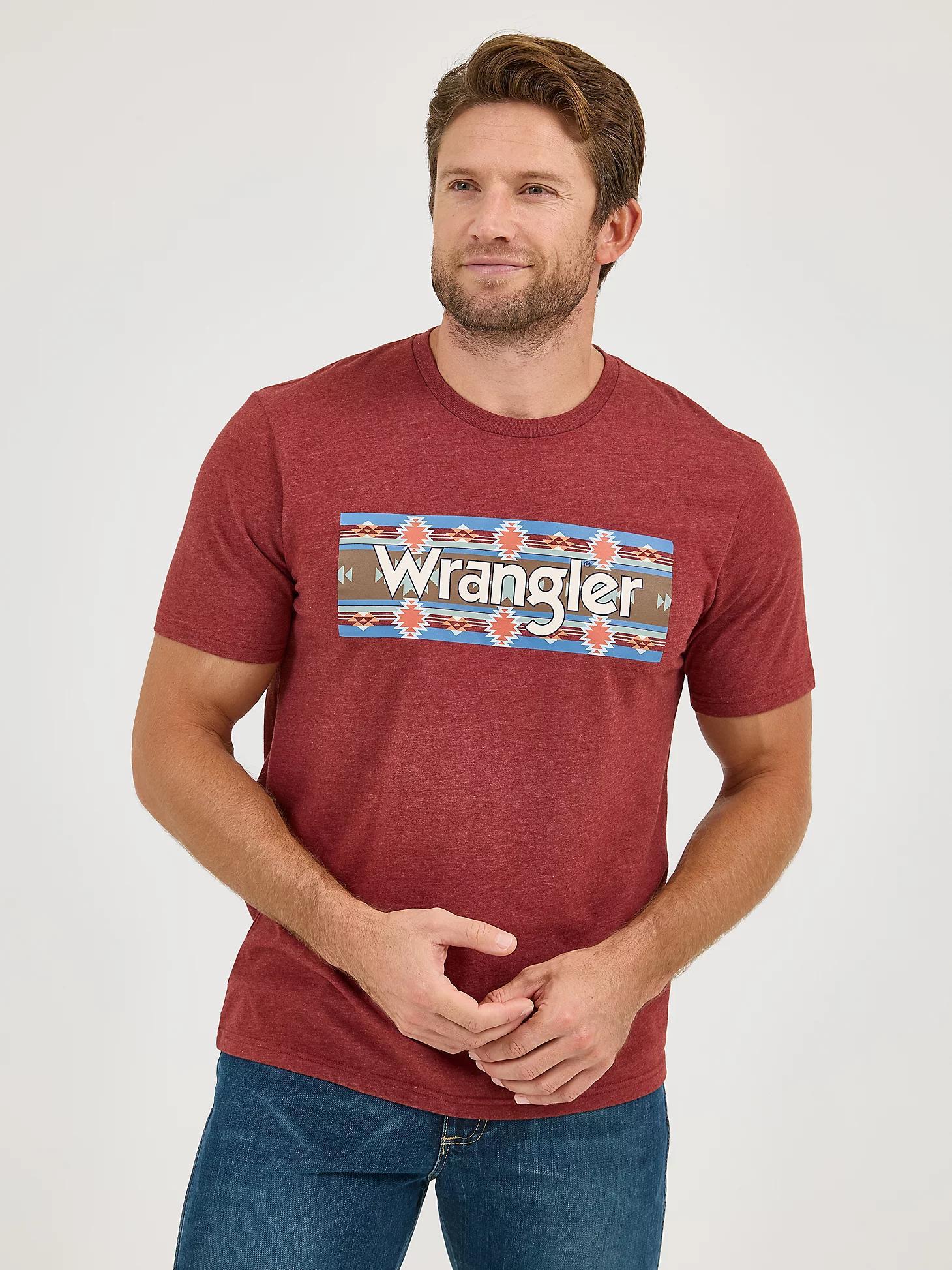 Men's Wrangler Southwestern Logo Graphic T-Shirt in Offwhite Product Image