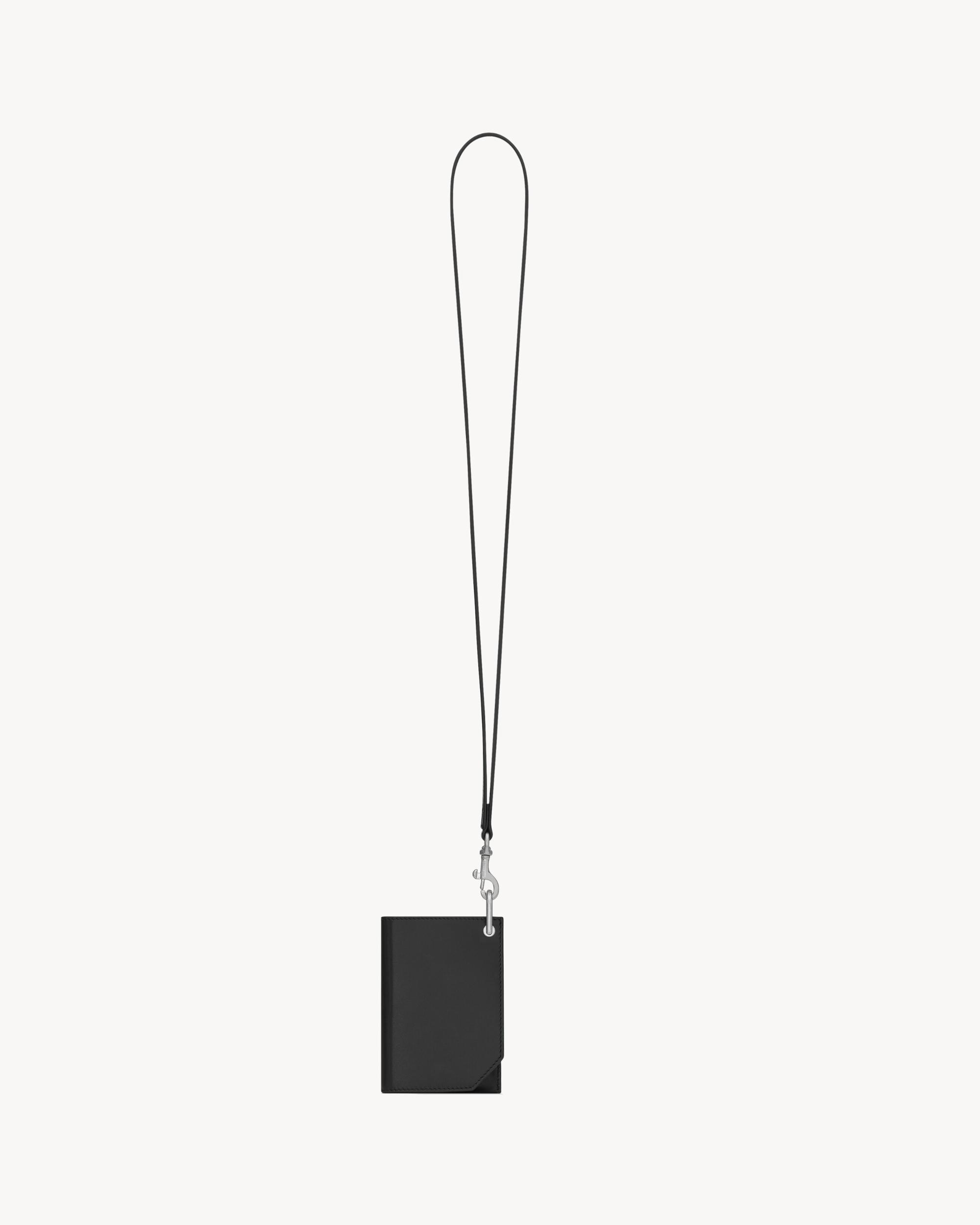 SAINT LAURENT PARIS card case in smooth leather Product Image