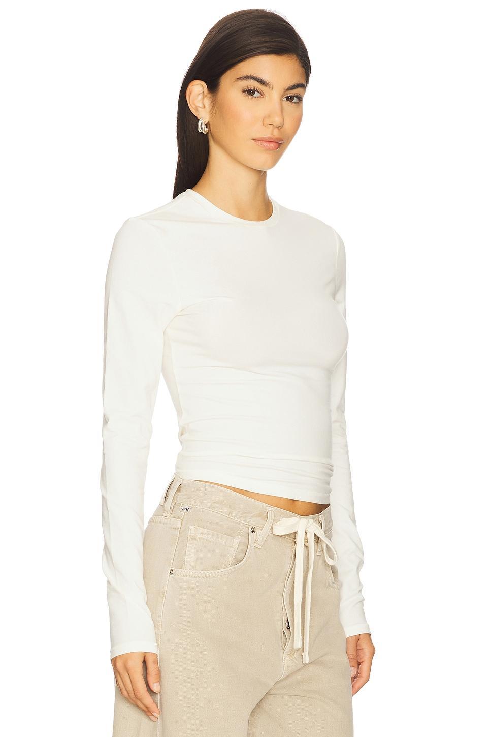 Cotton Jersey Long Sleeve T-Shirt SKIMS Product Image
