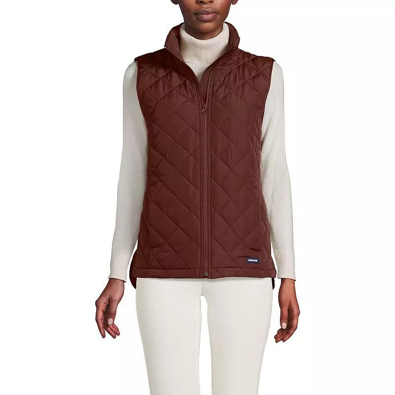 Petite Lands' End Insulated Vest, Women's, Size: Small Petite, Dark Green Green Product Image