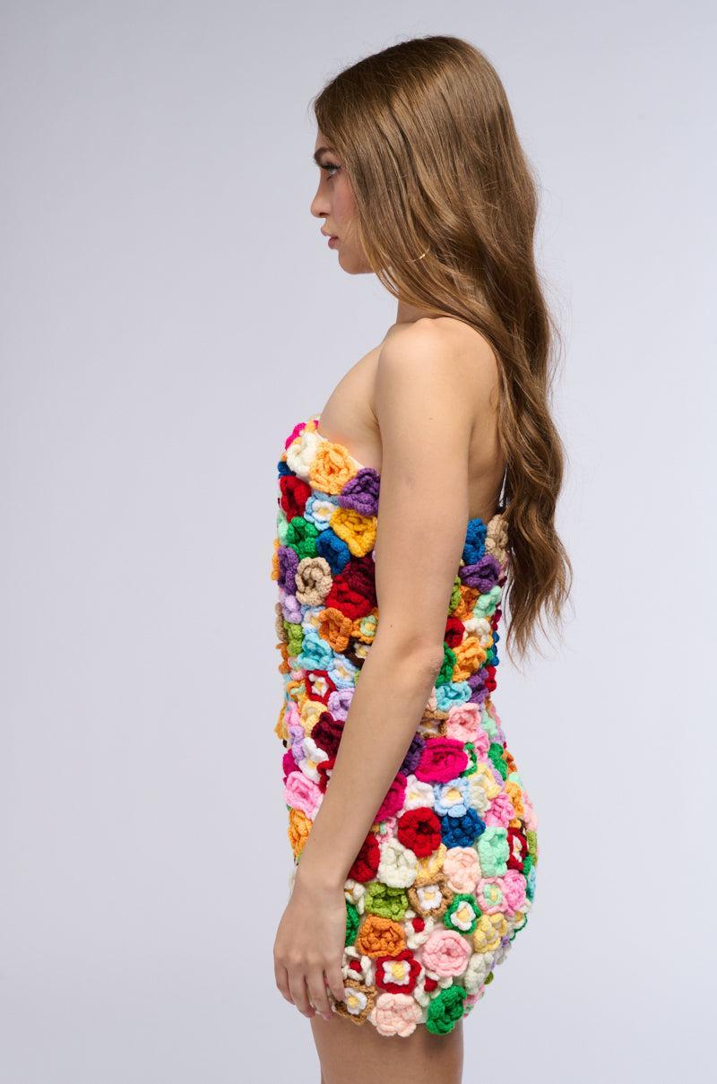 YA I'M CUTE FLORAL MINI DRESS Product Image