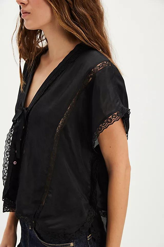 Marigold Shine Lace Top Product Image