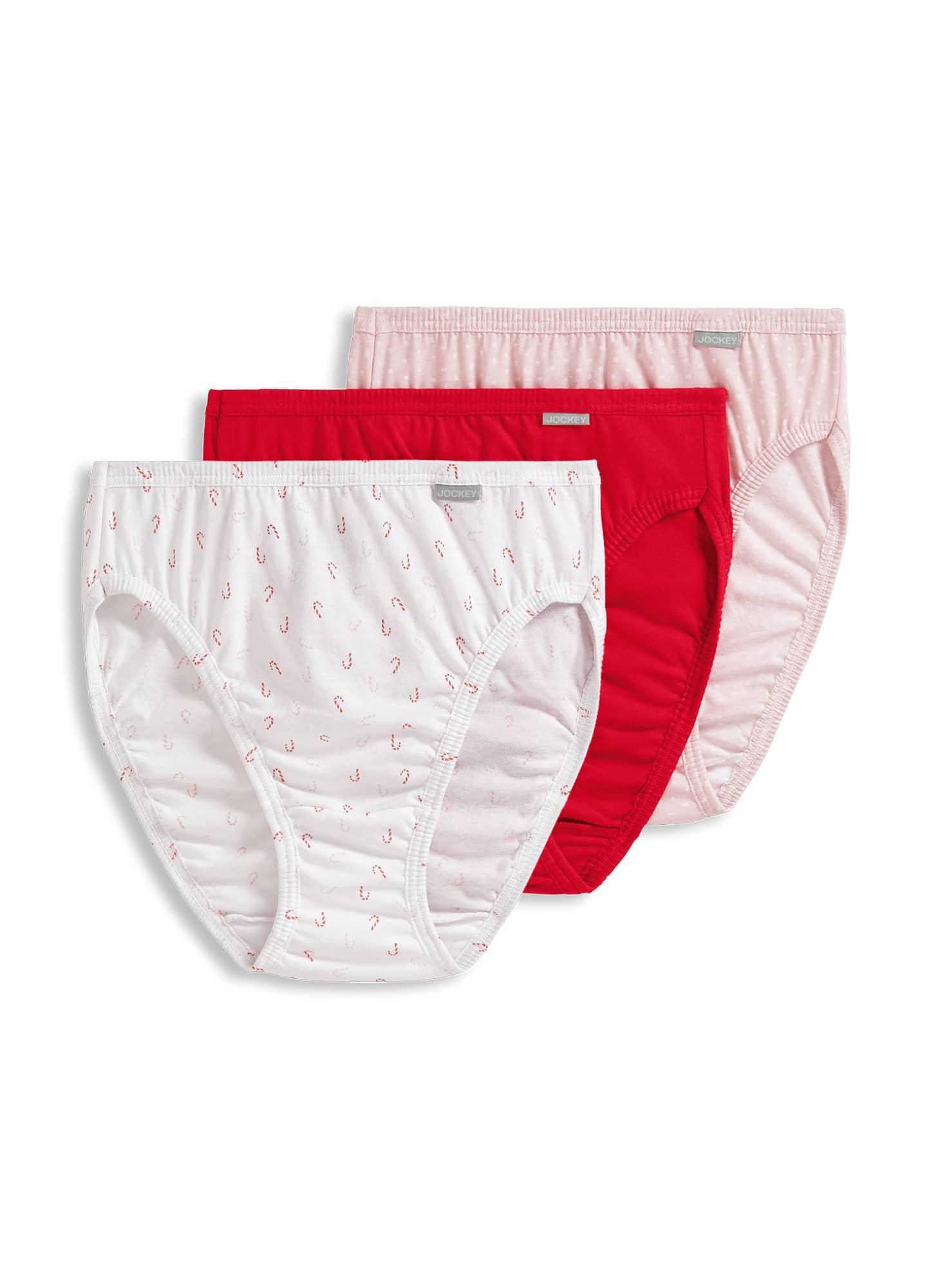Women's Jockey® Elance 3-pk. French Cut Panty Set 1487, Size: 6, Boquet Blossom Product Image