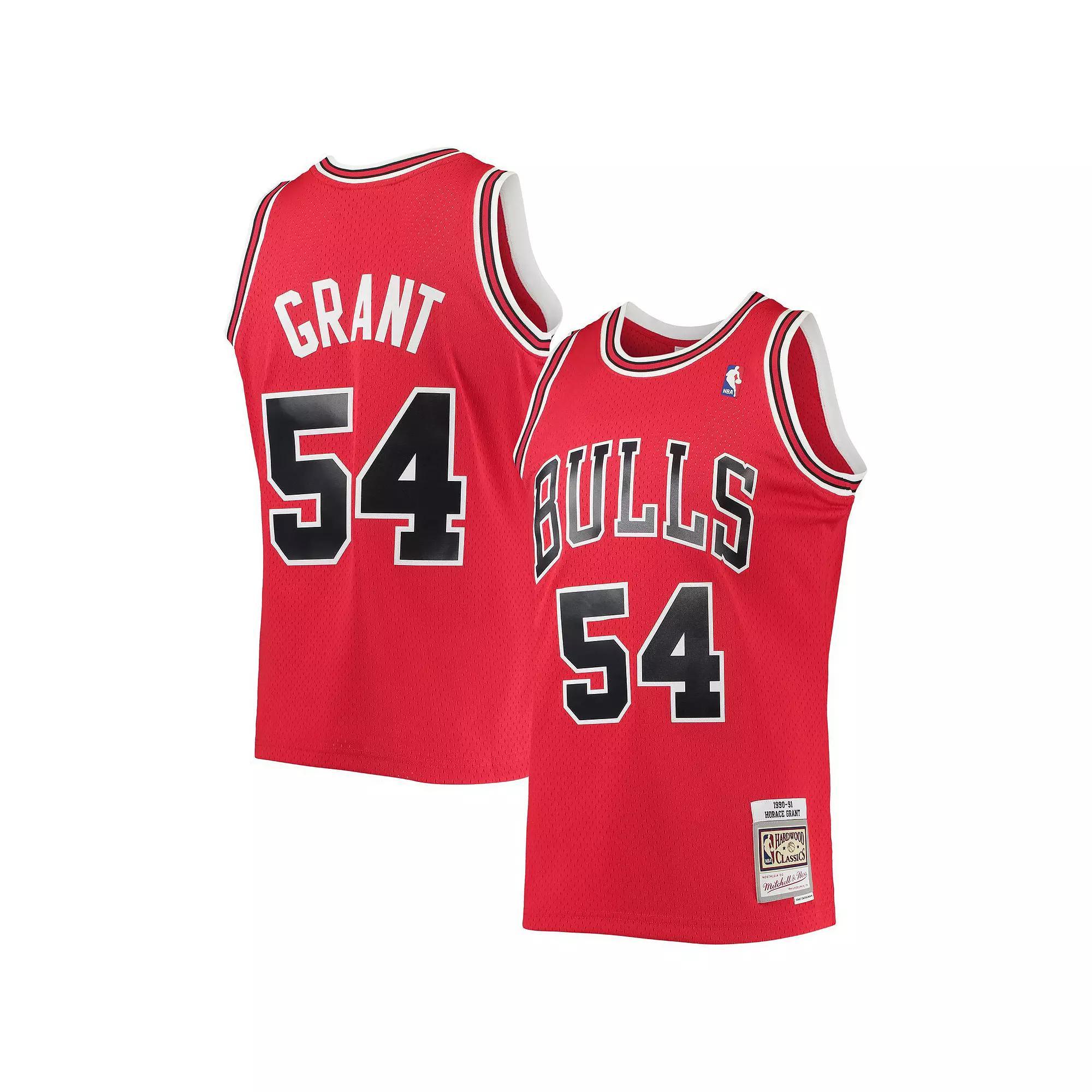 Men's Mitchell & Ness Horace Grant Red Chicago Bulls 1990-91 Throwback Dark Swingman Jersey, Size: Small Product Image