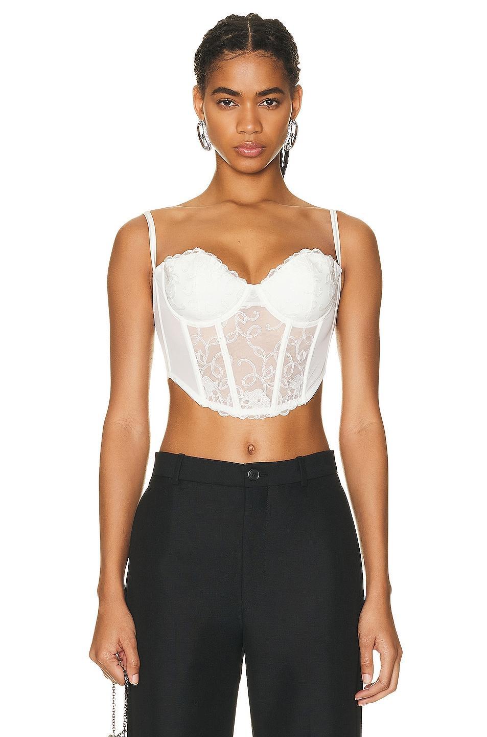 Bella Embroidery Open Back Bustier fleur du mal Product Image