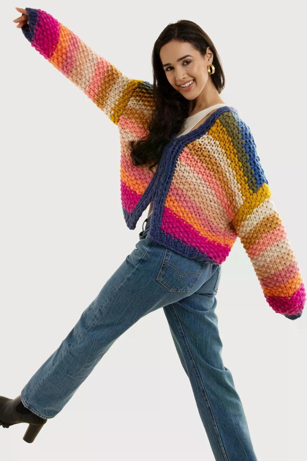 Reversible Rainbow Pullover Sweater Product Image