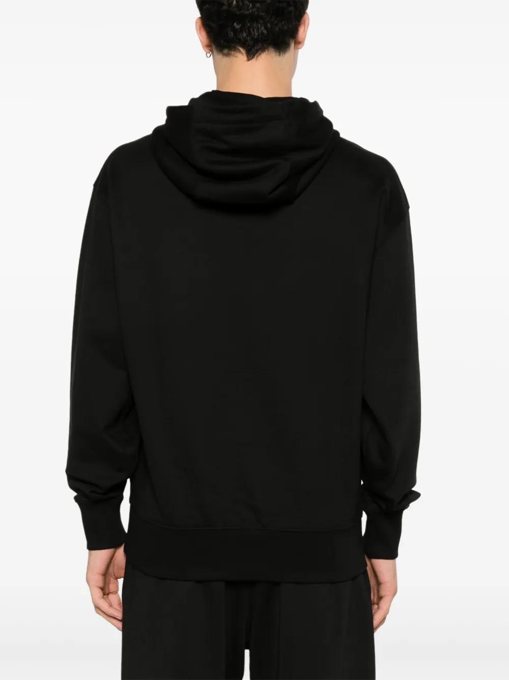 logo-print cotton hoodie Product Image