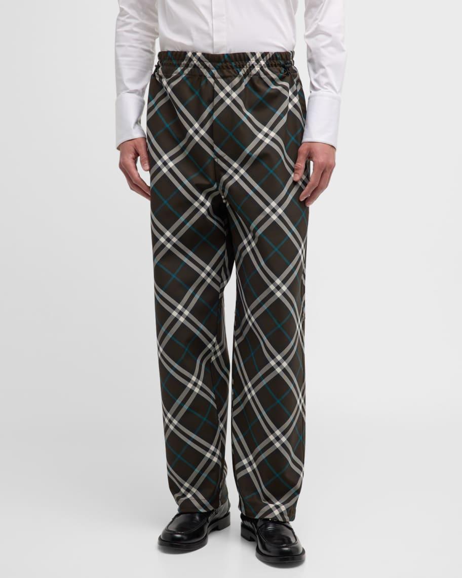 Mens IP Check Elastic-Waist Pants Product Image