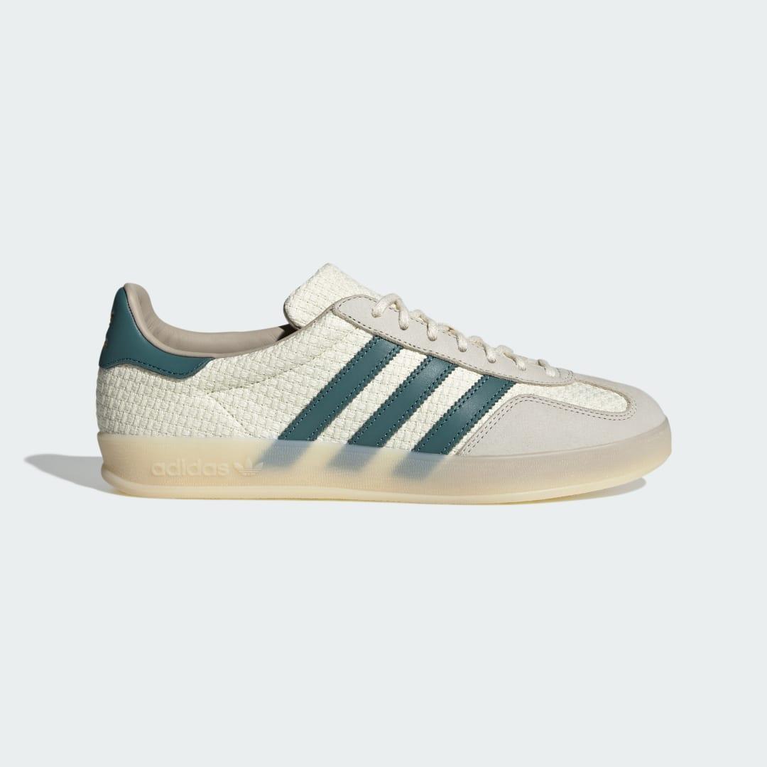 adidas Gazelle Indoor Shoes Cream White 4 Mens Product Image