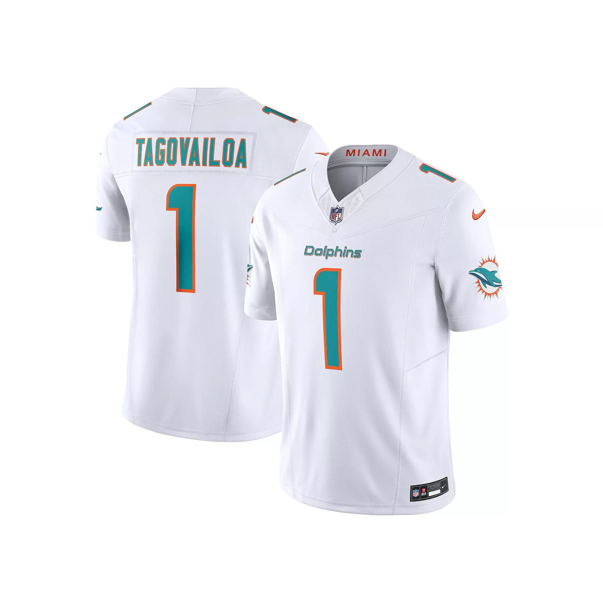 Men's Nike Tua Tagovailoa White Miami Dolphins Vapor F.U.S.E. Limited Jersey, Size: XL Product Image