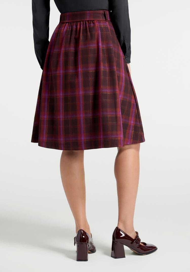 Perfect Timing Belted Circle Skirt Product Image
