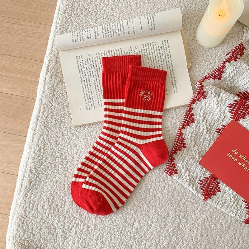 Striped Short Socks Product Image