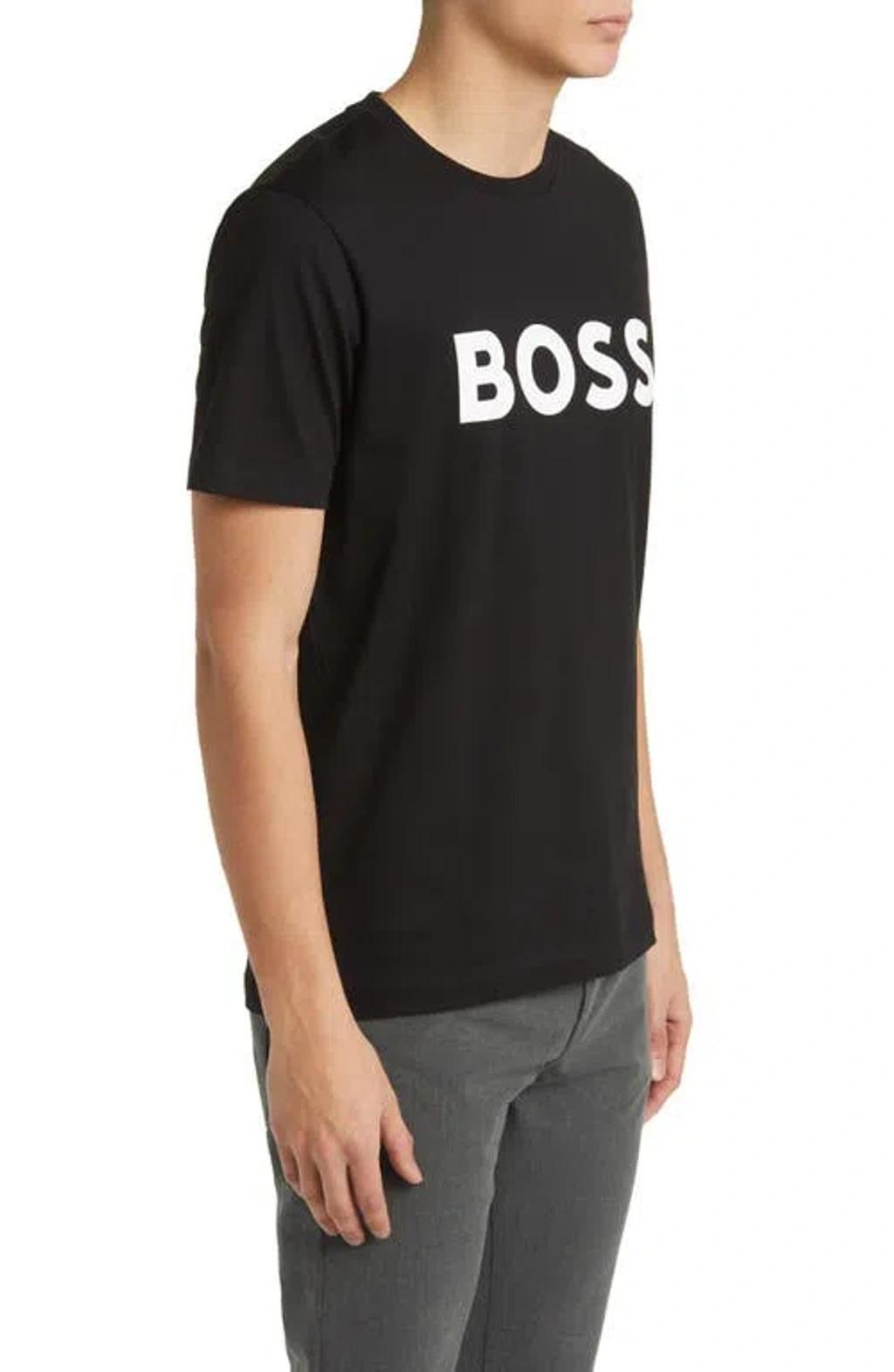 HUGO BOSS Logo T-shirt In Black Product Image