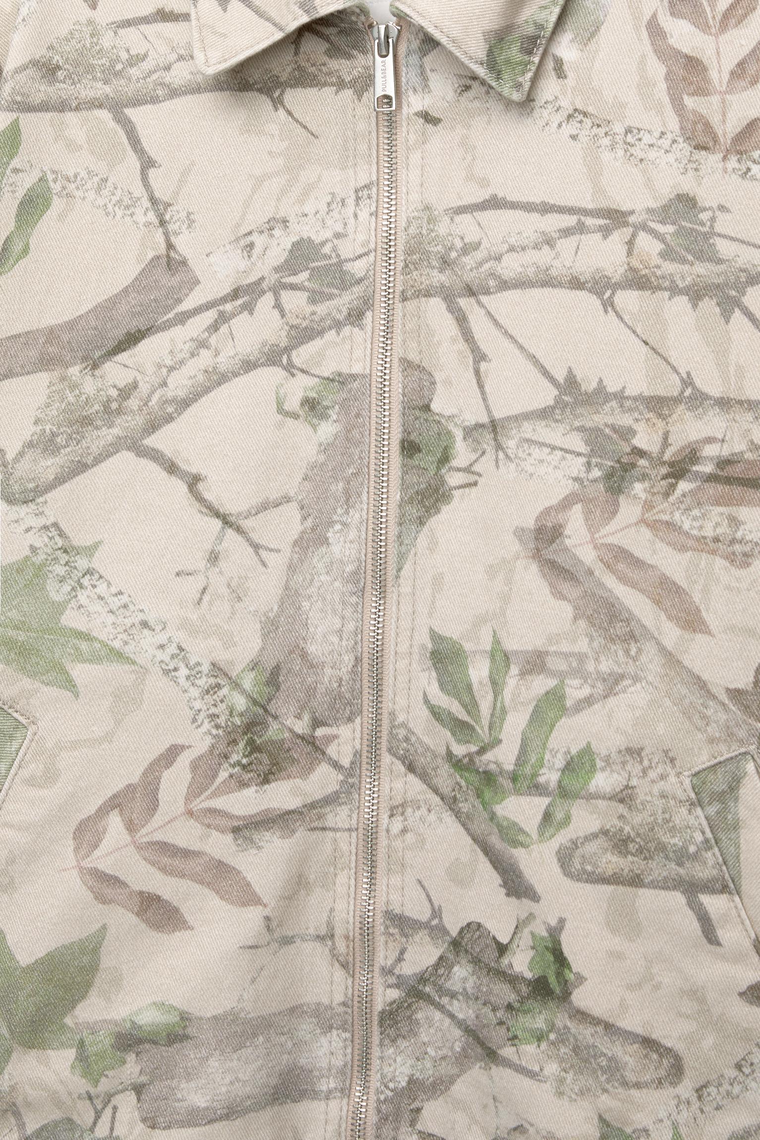 Leaf print utility jacket Product Image
