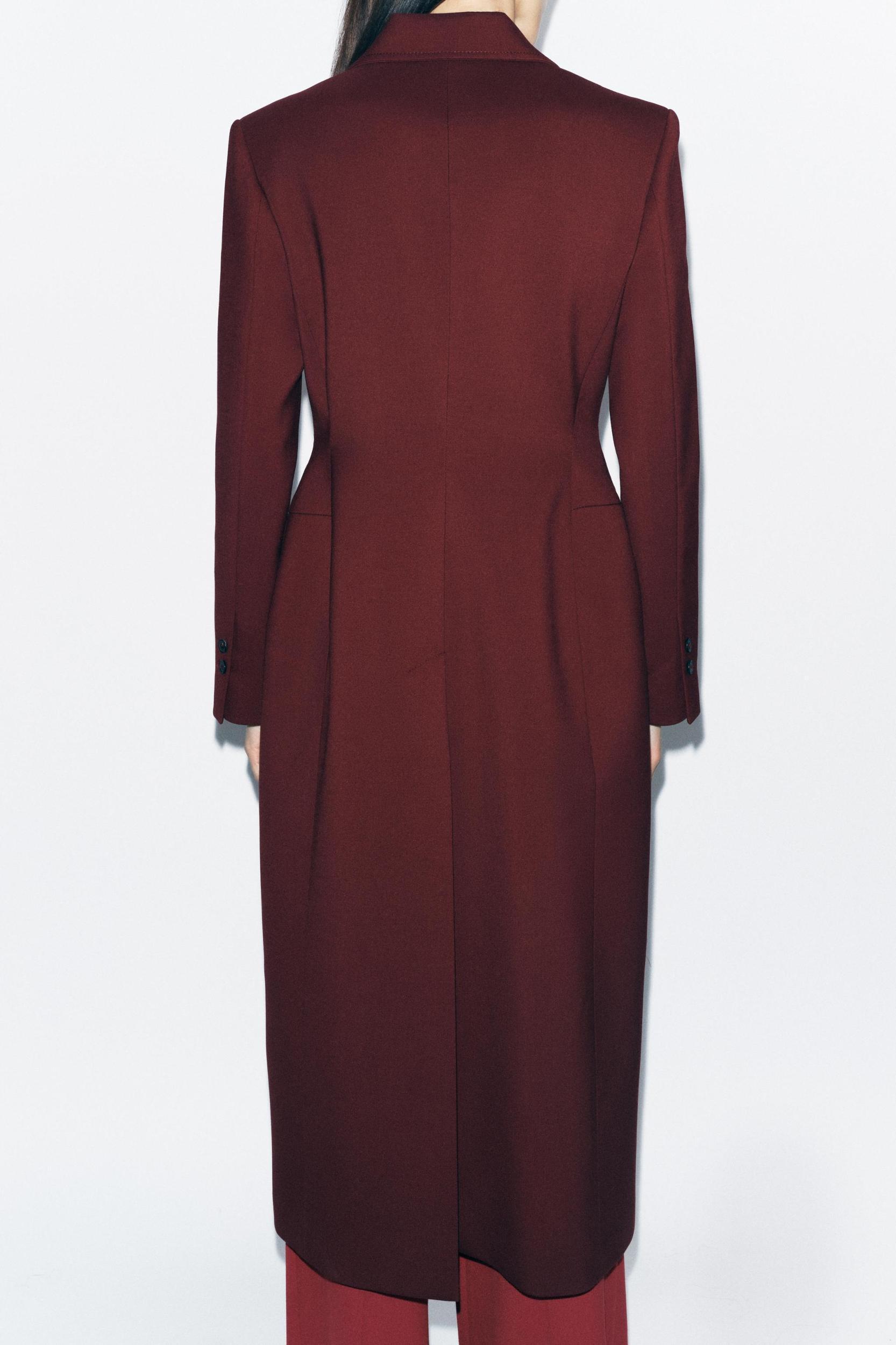 LONG FITTED COAT ZW COLLECTION Product Image