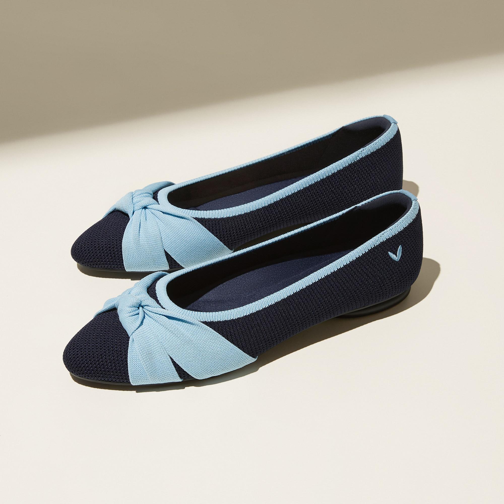 Almond-Toe Knotted Flats (Bibi) Product Image