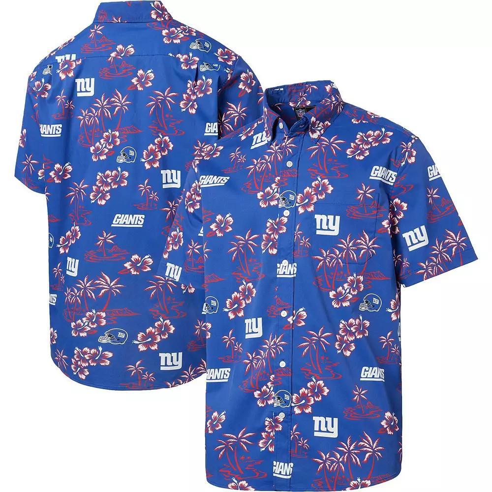 Men's Reyn Spooner Royal New York Giants Kekai Button-Up Shirt, Size: Large, Blue Product Image