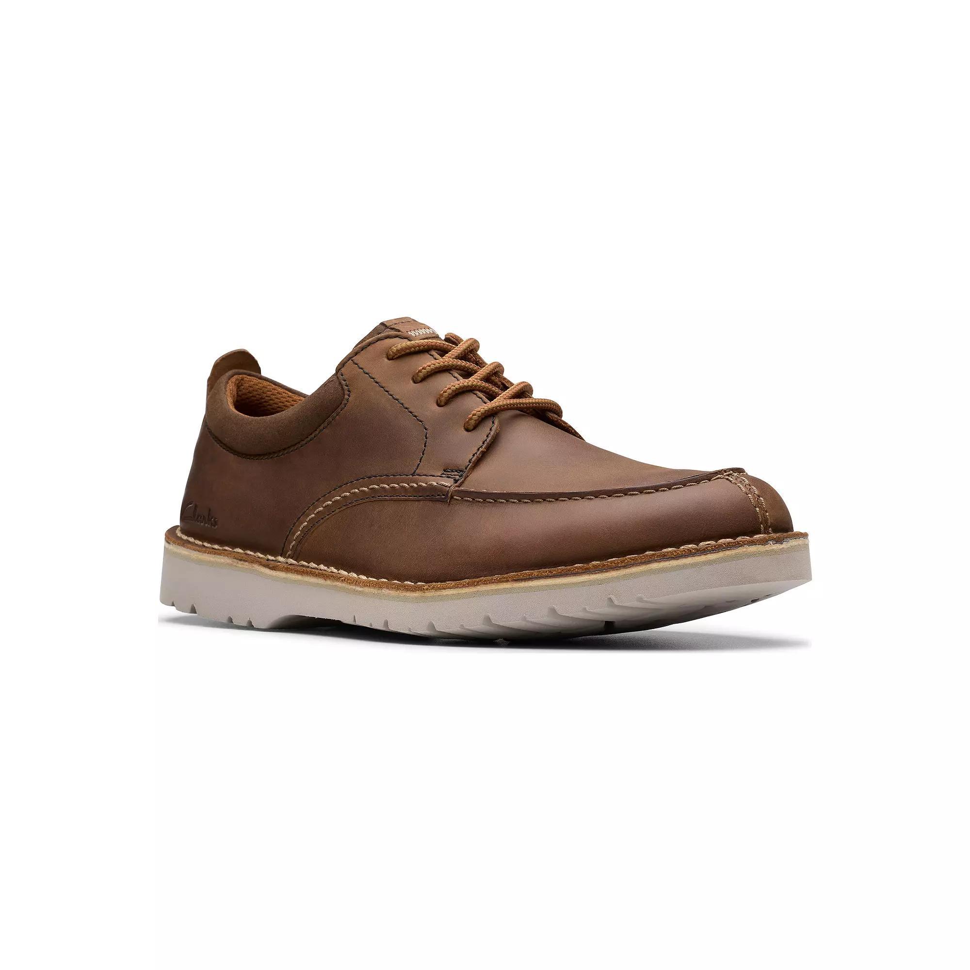 Clarks® Eastridge Moc Men's Leather Shoes, Size: 10.5, Beeswax Product Image