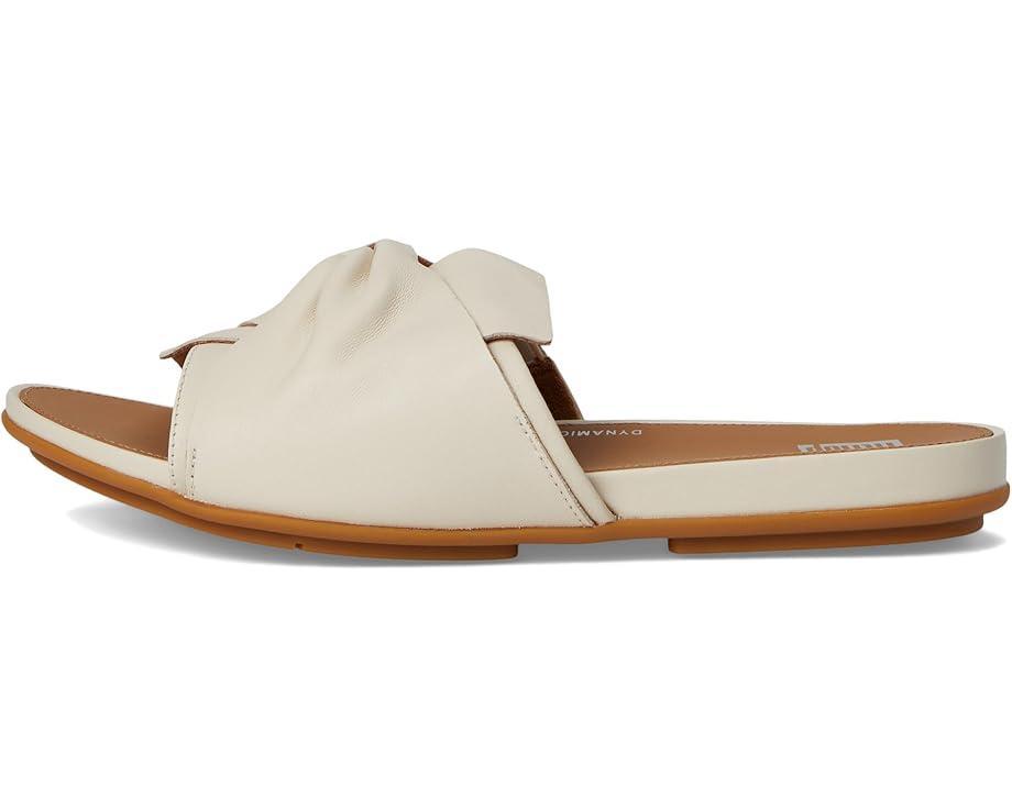 Gracie Crystal Maxi-Buckle Leather Slides Product Image