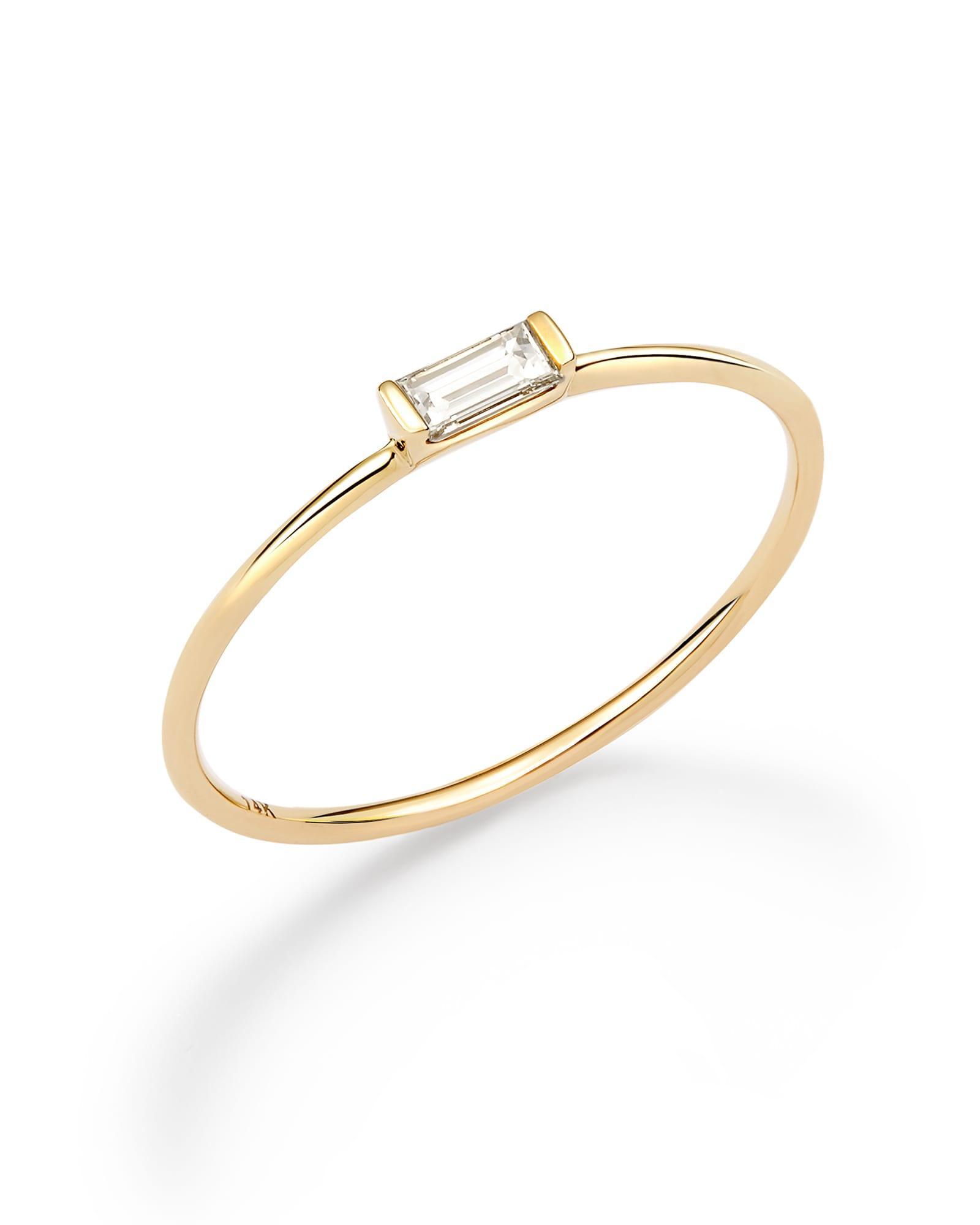 Isabella 14k White Gold Band Ring in White Diamond  Product Image