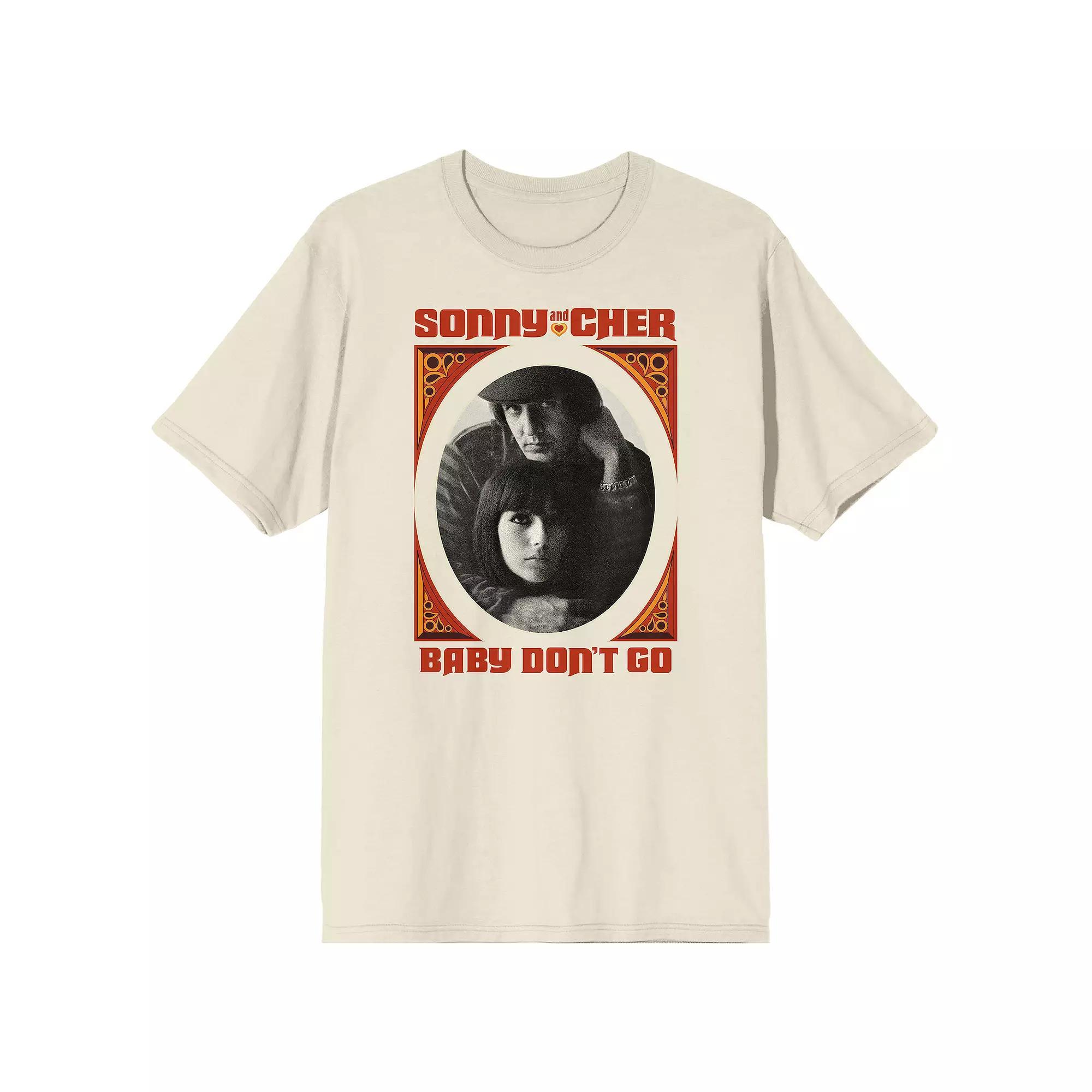 Men's Sonny & Cher Baby Don't Go Graphic Tee, Size: Small, Beige Product Image