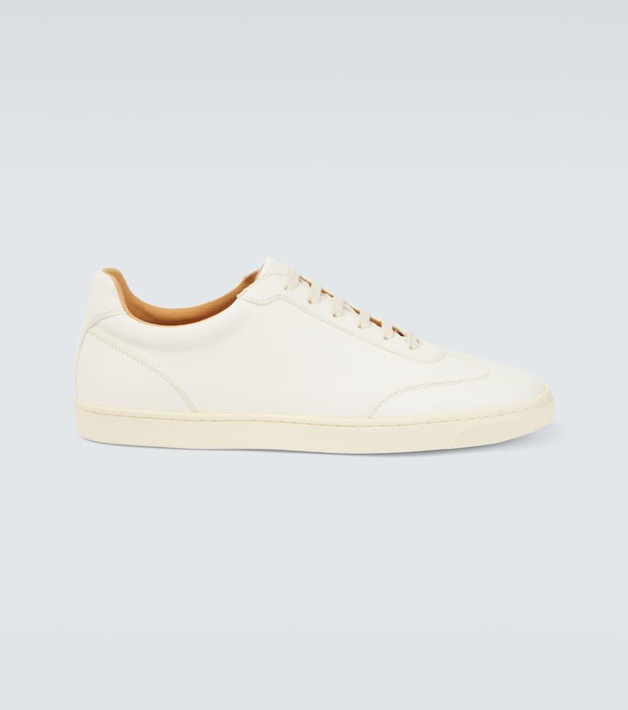 BRUNELLO CUCINELLI Leather Sneakers In White Product Image