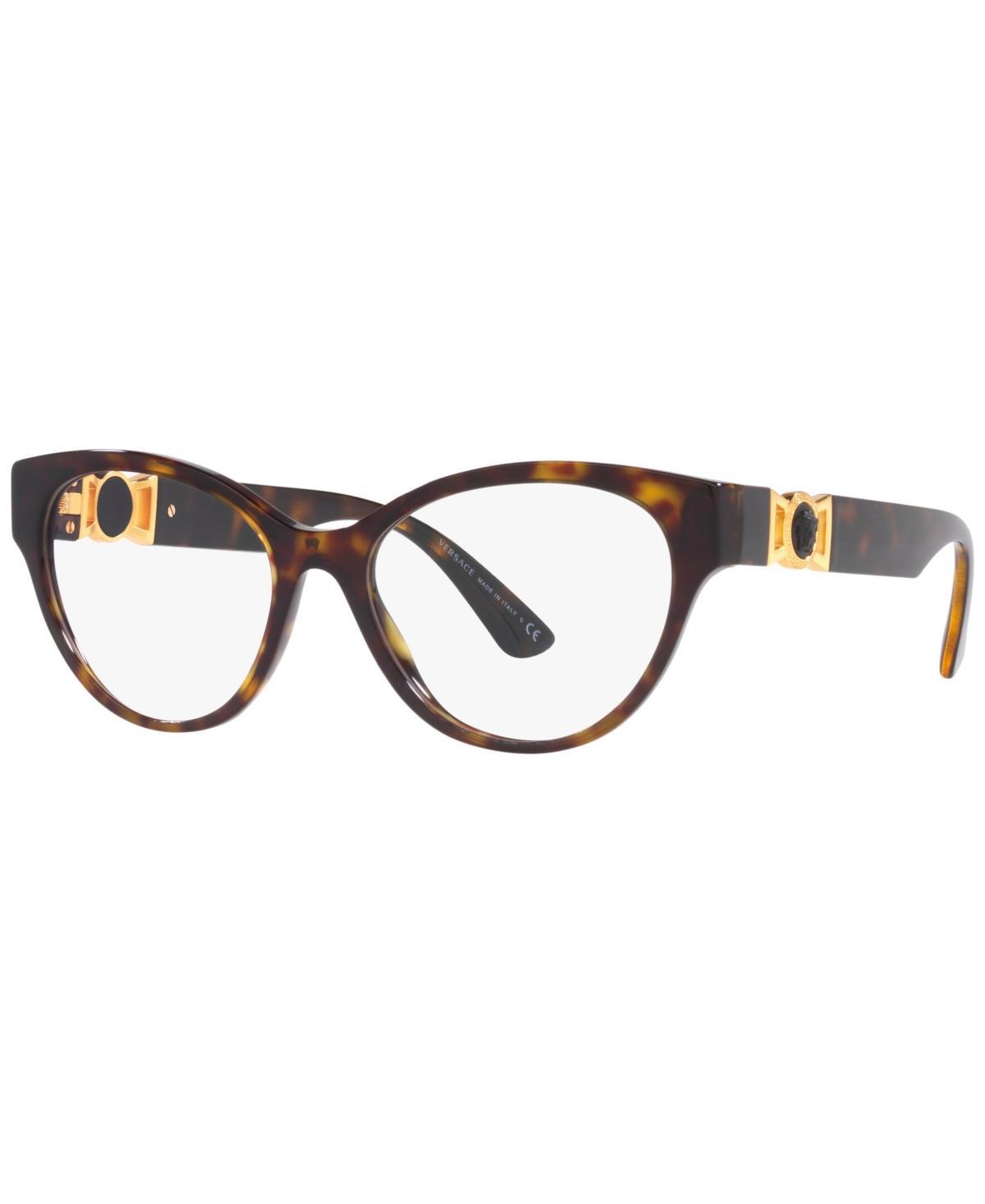 Versace Womens Round Eyeglasses, VE3313 - Brown Gradient Beige Product Image