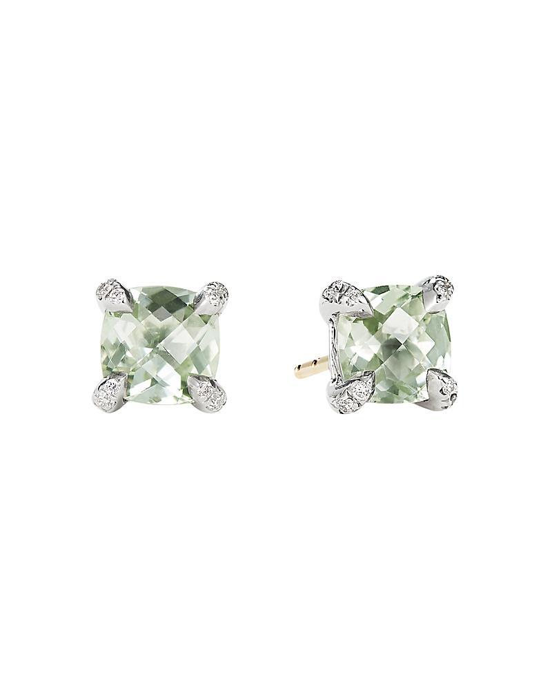 David Yurman Chatelaine Stud Earrings with Amethyst and Diamonds Product Image