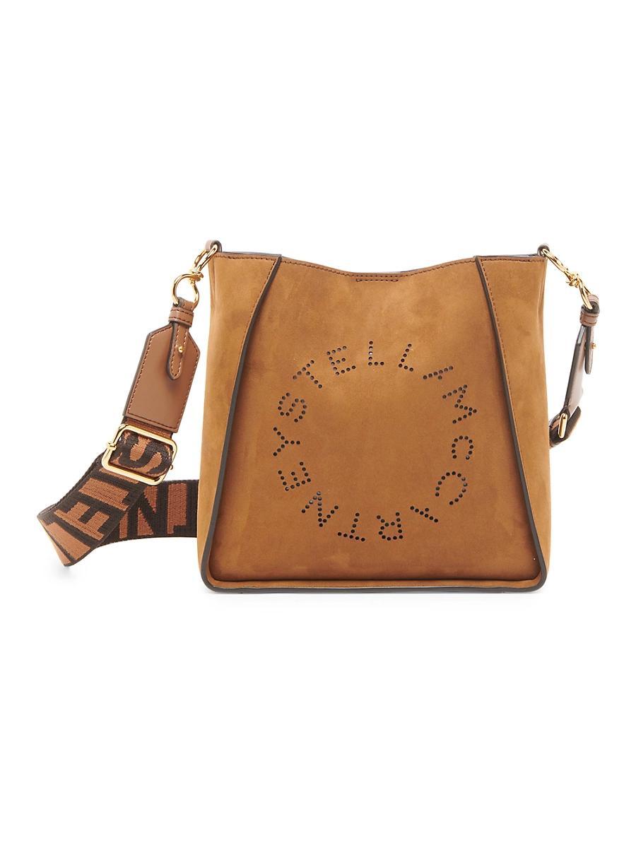 Womens Logo-Perforated Mini Crossbody Bag Product Image