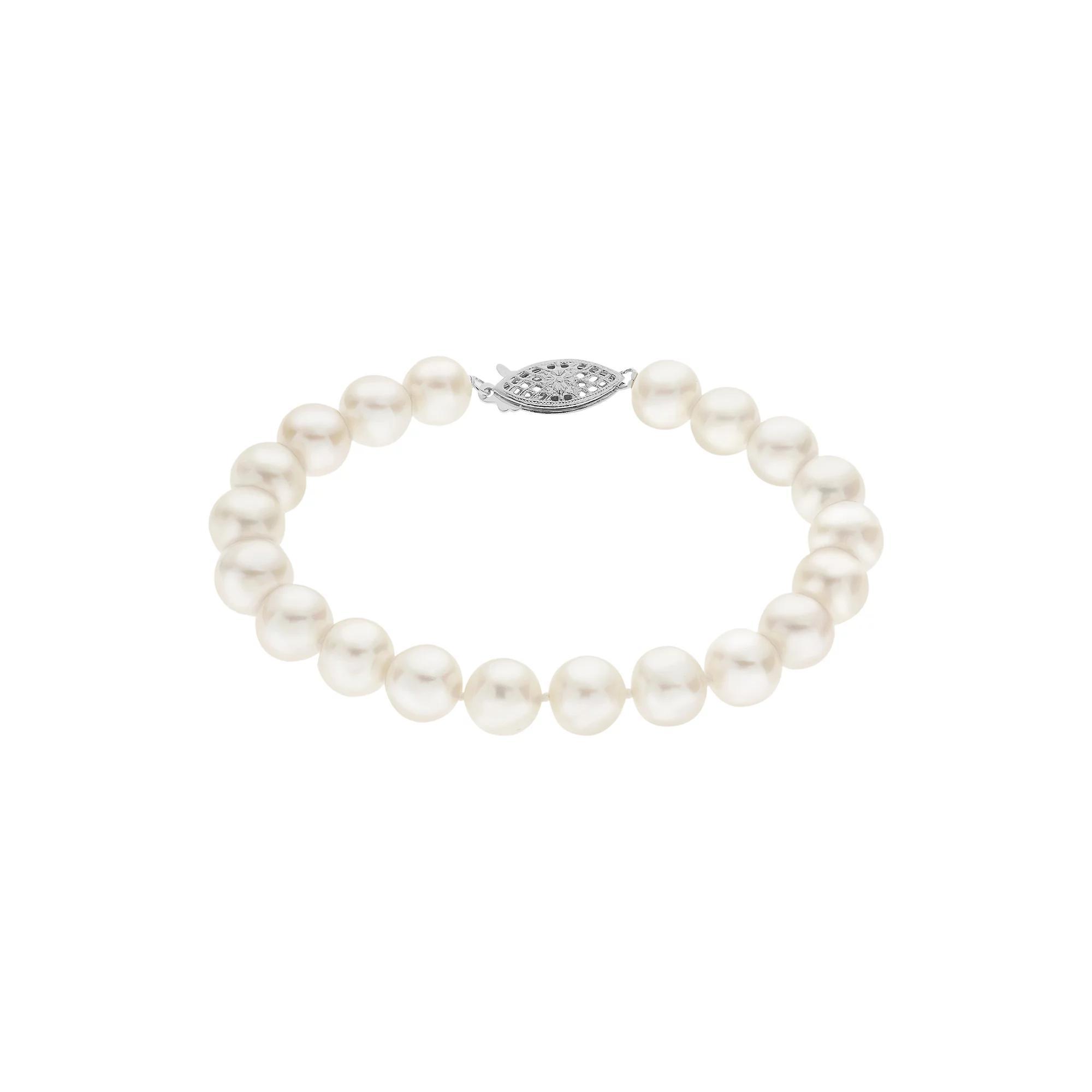 PearLustre by Imperial 8-8.5 mm Freshwater Cultured Pearl Bracelet - 7 in., Womens White Product Image
