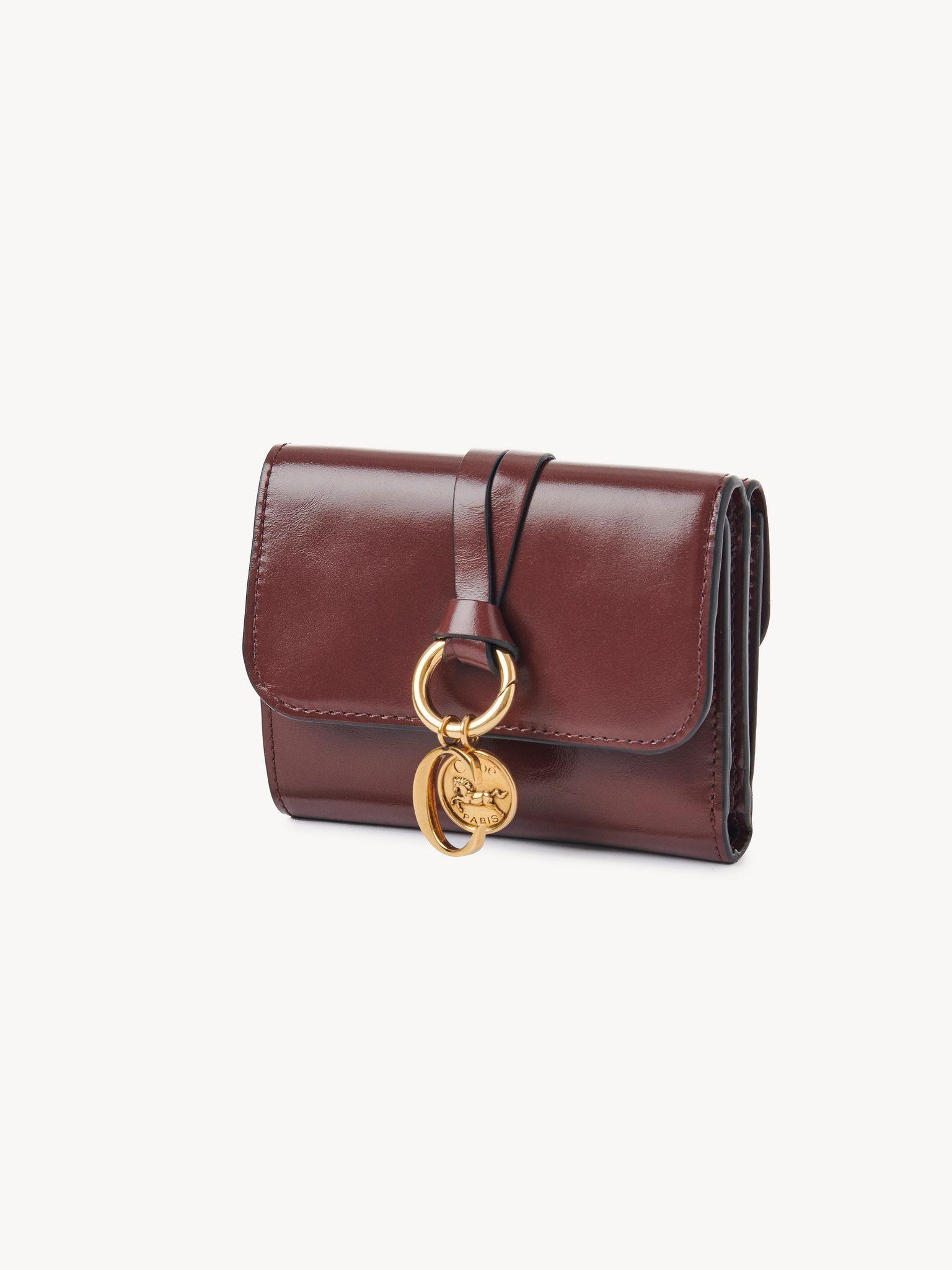 Small Alphabet tri-fold in shiny leather Product Image