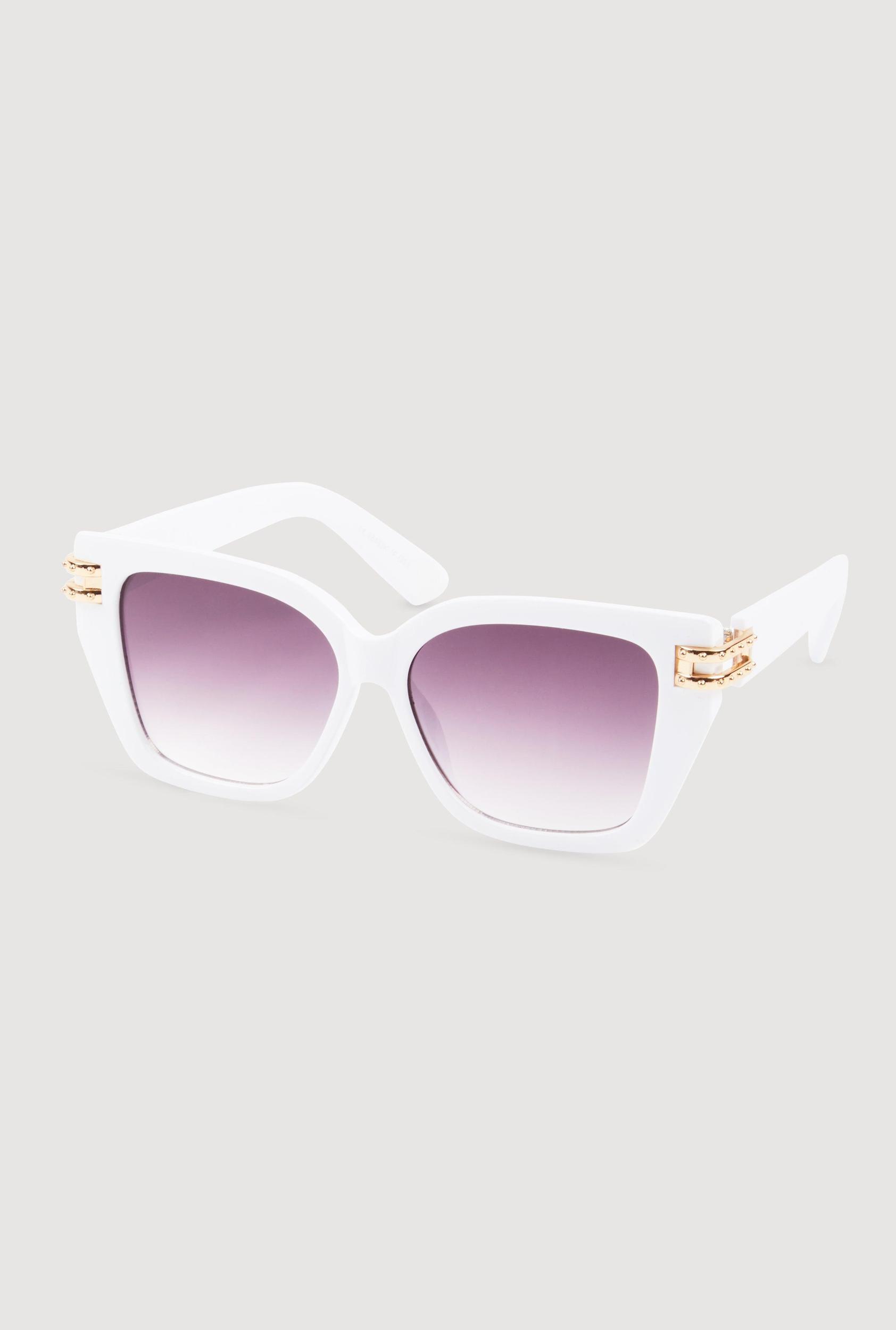 Cut Out Detail Ombre Square Sunglasses Female Product Image