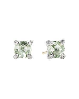 David Yurman Chatelaine Stud Earrings with Amethyst and Diamonds Product Image
